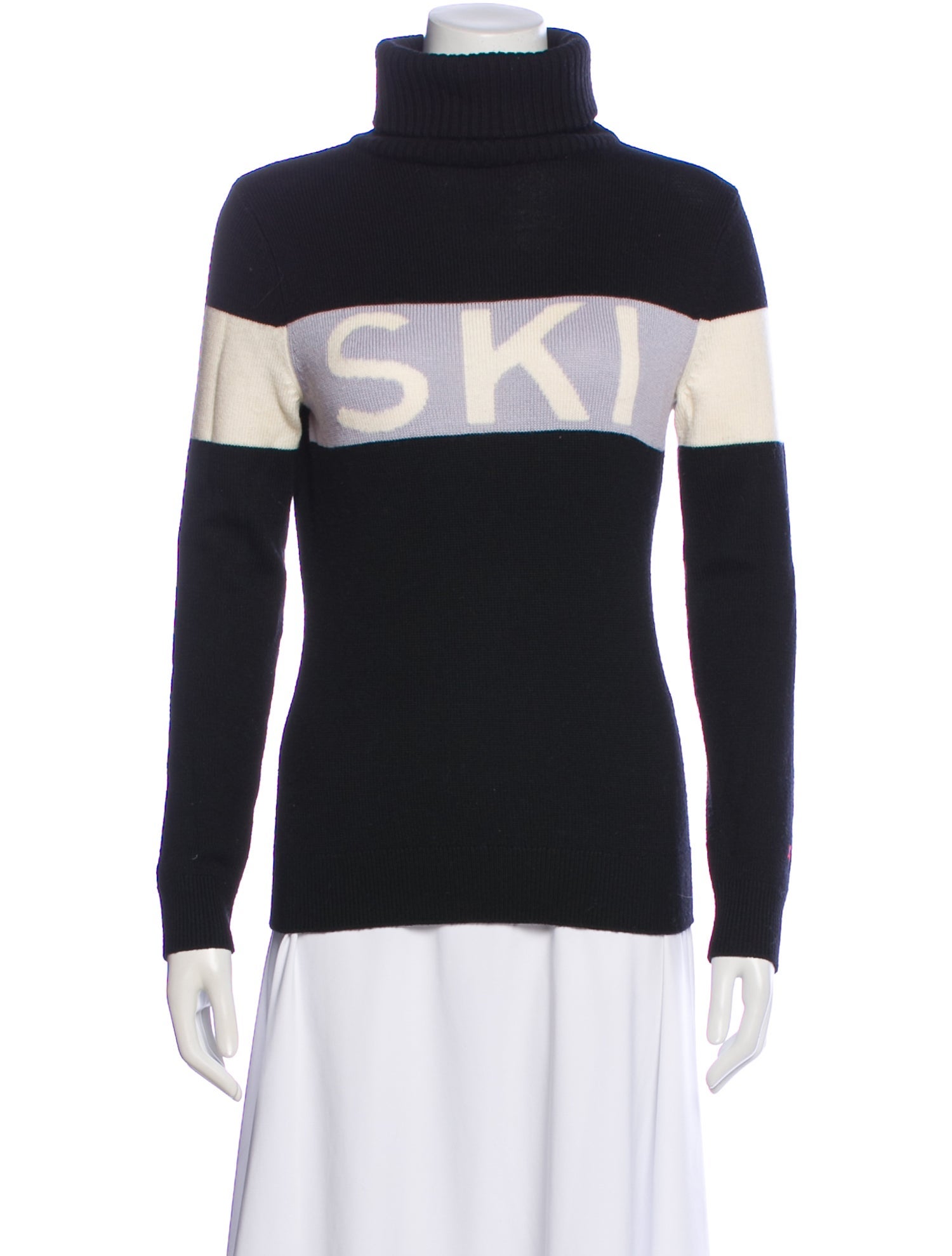 Perfect Moment Merino Wool Graphic Print Sweater