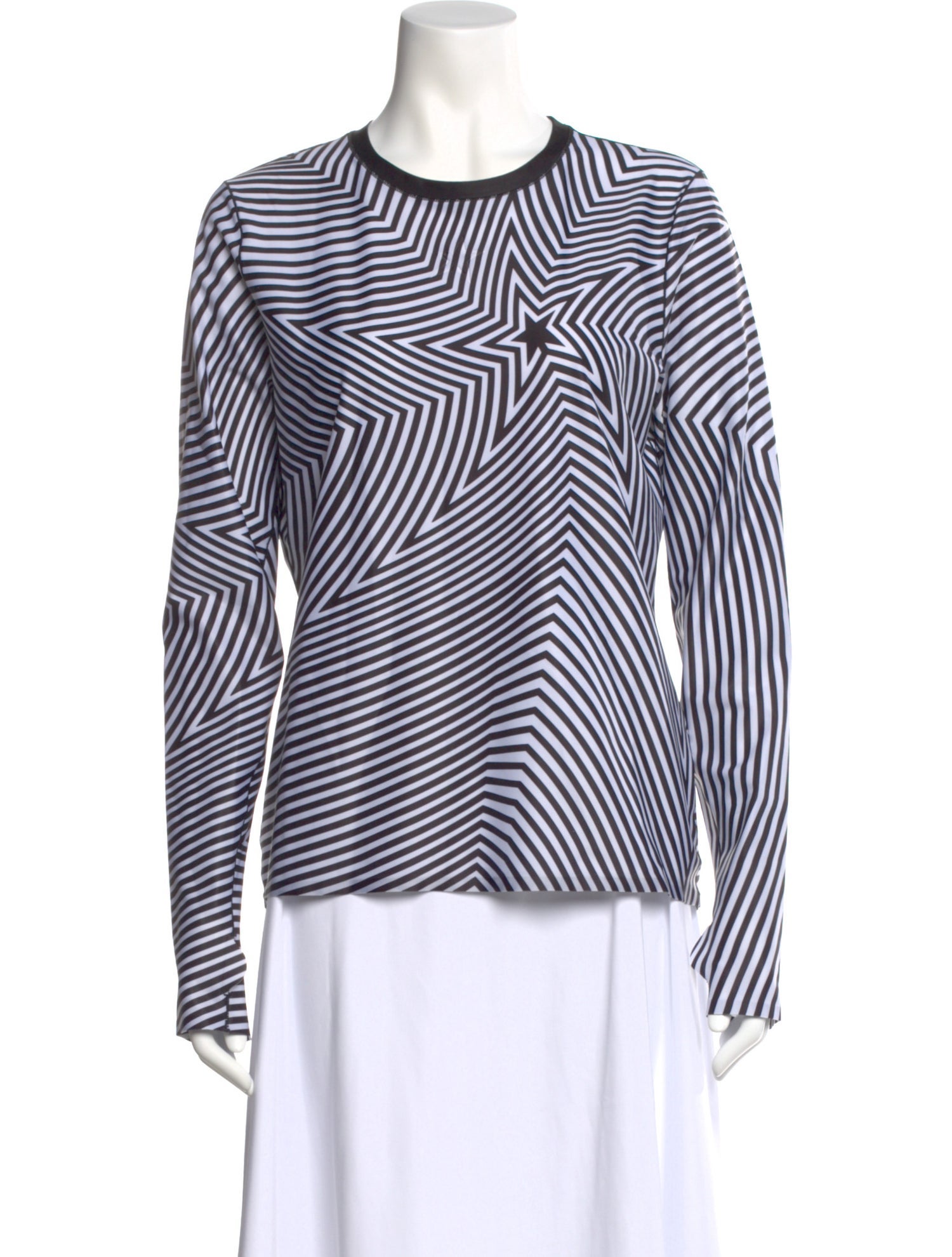 Perfect Moment Striped Crew Neck Top