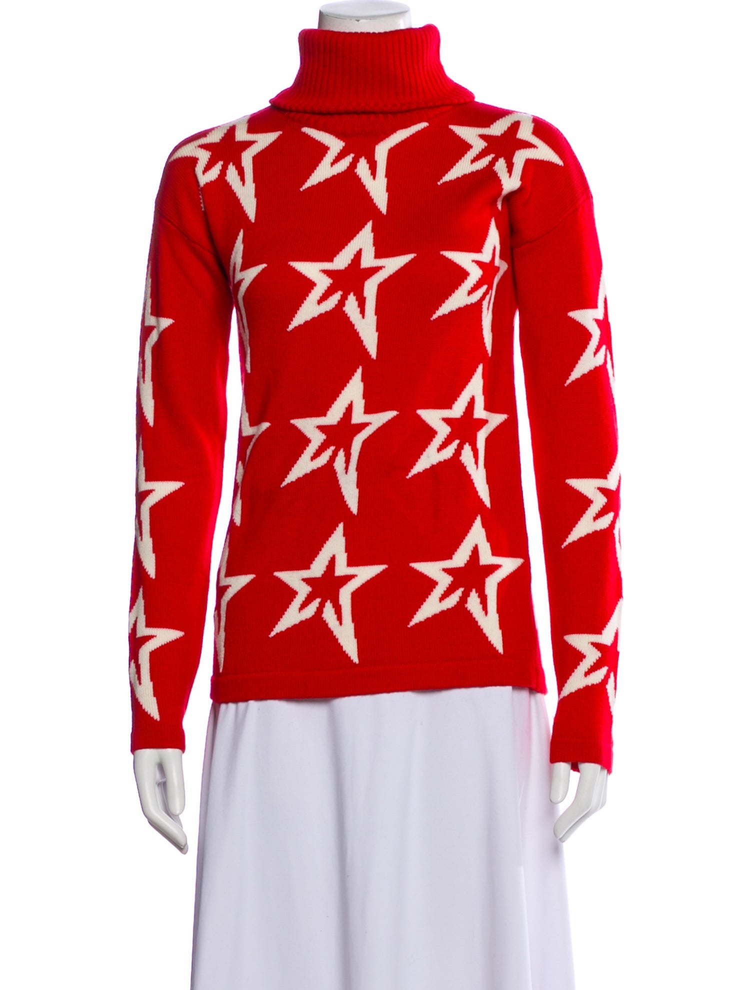 Perfect Moment Merino Wool Printed Sweater