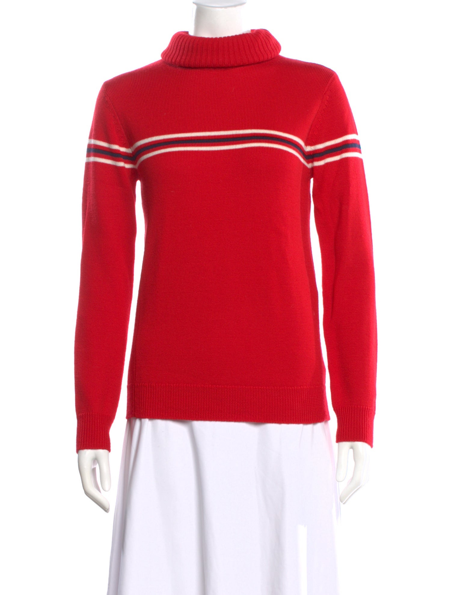 Perfect Moment Merino Wool Striped Sweater