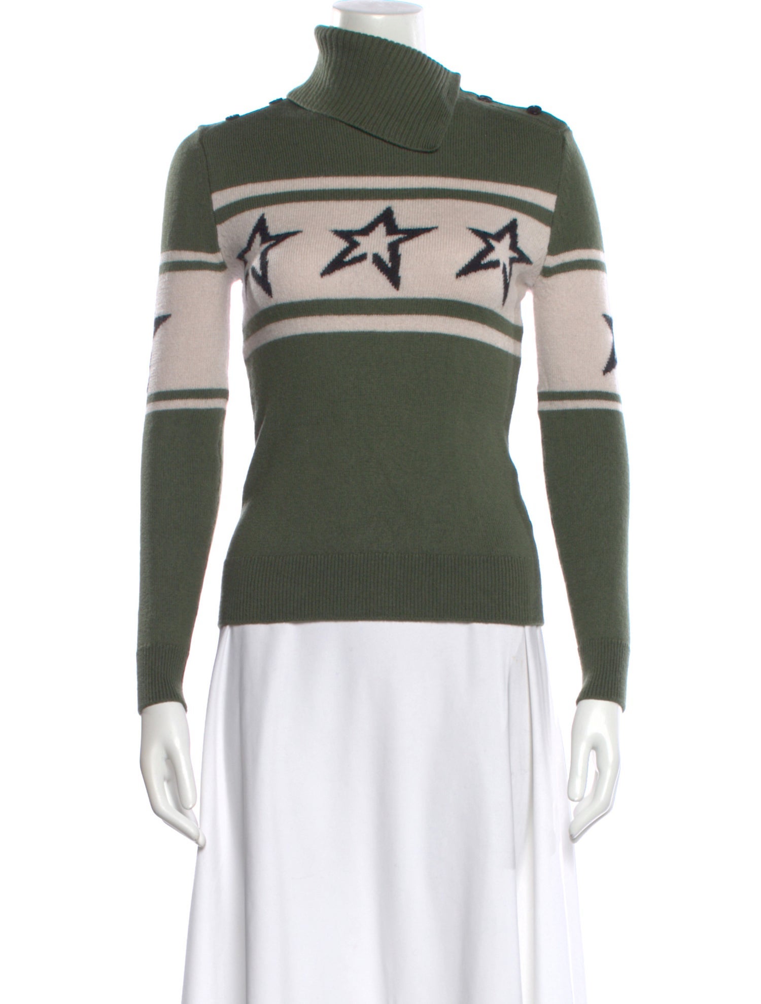 Perfect Moment Merino Wool Striped Sweater