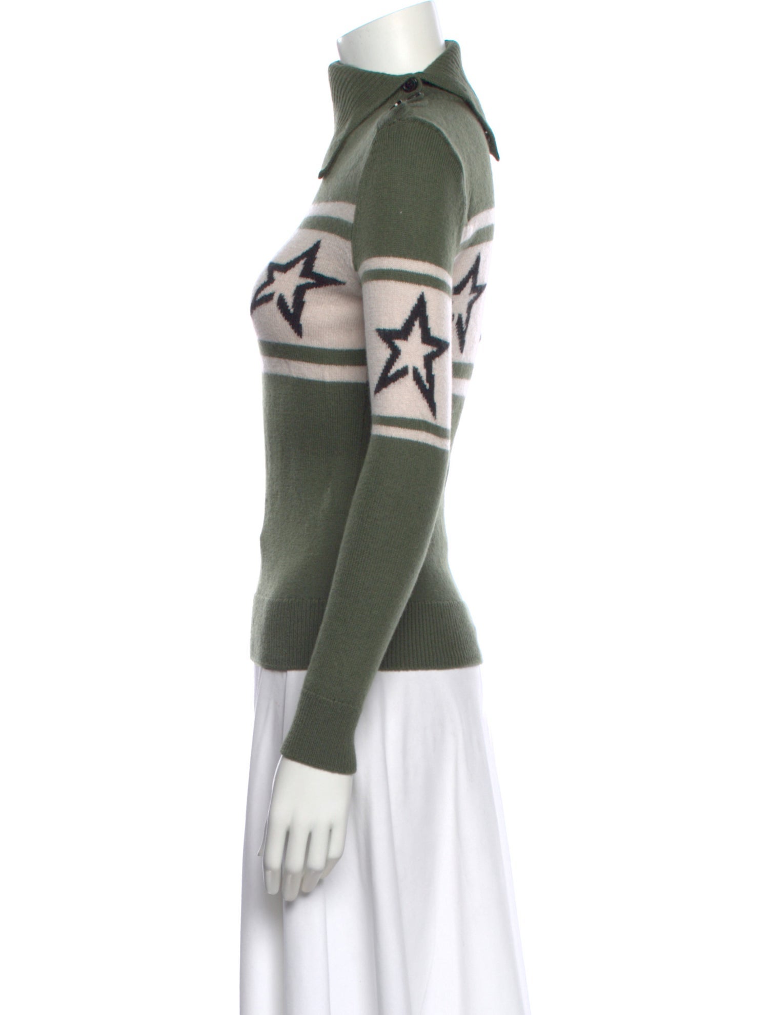 Perfect Moment Merino Wool Striped Sweater