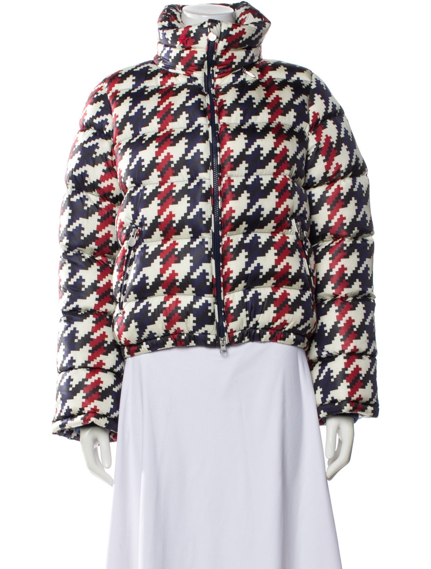 Perfect Moment Houndstooth Print Jacket