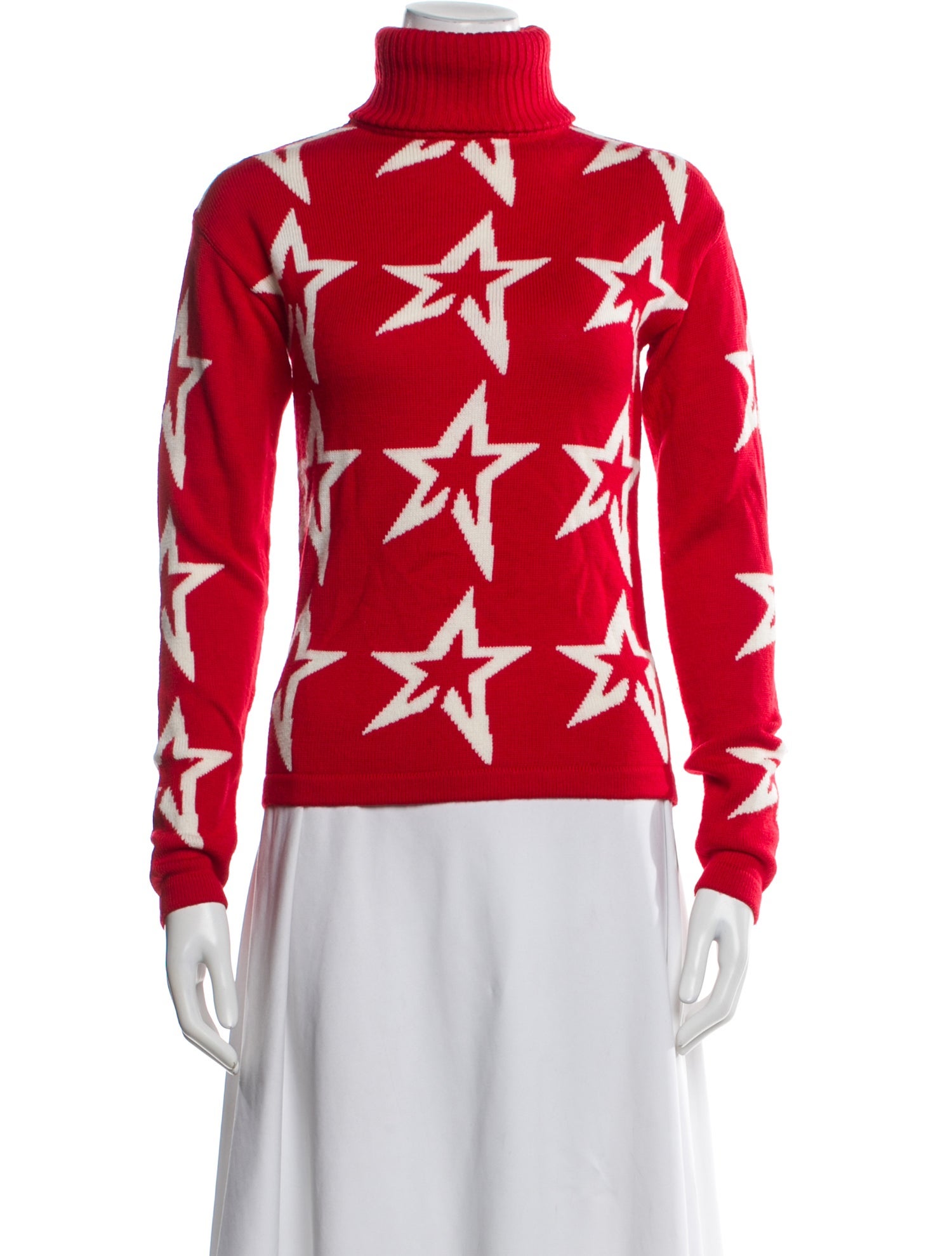 Perfect Moment Merino Wool Printed Sweater