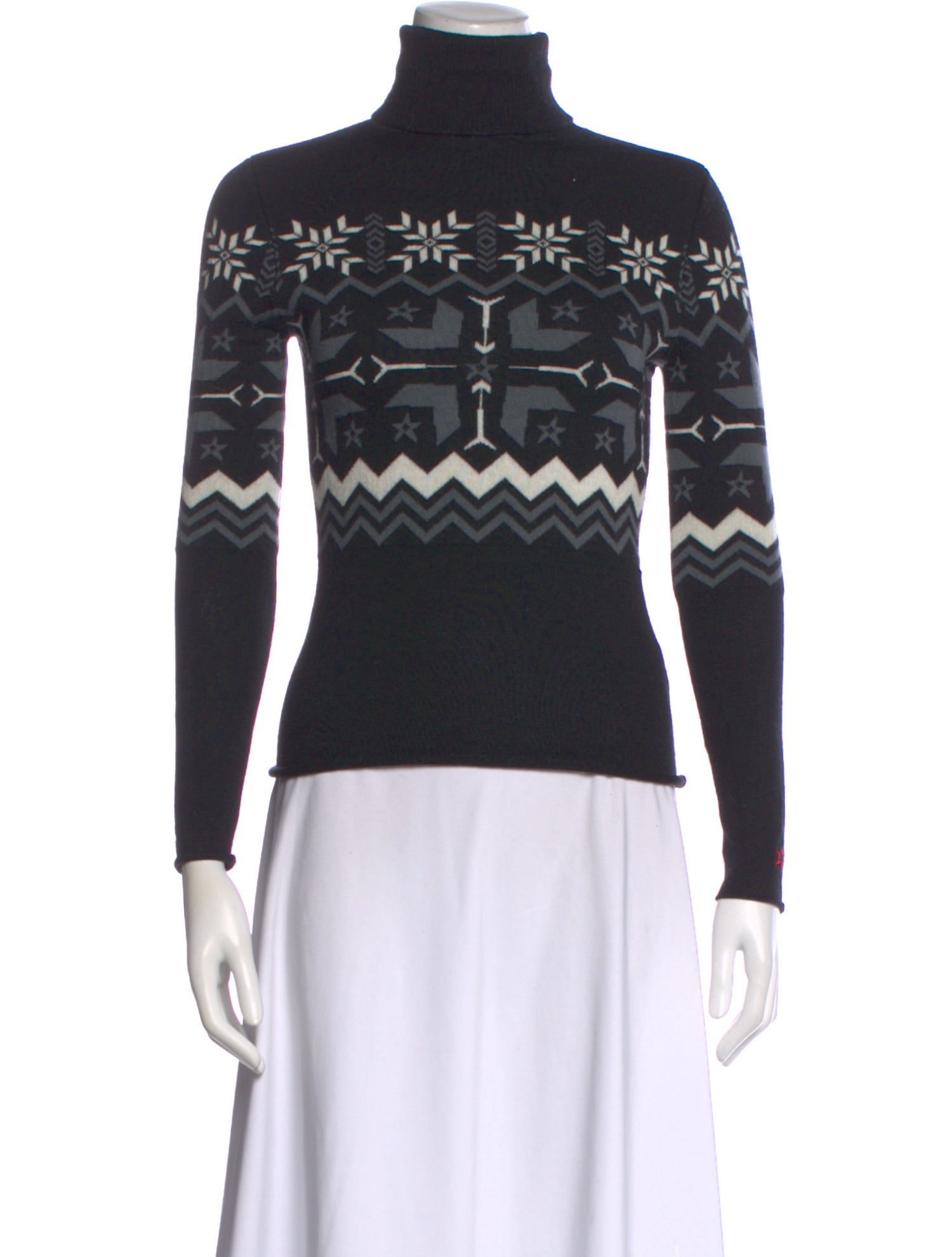 Perfect Moment Merino Wool Printed Sweater