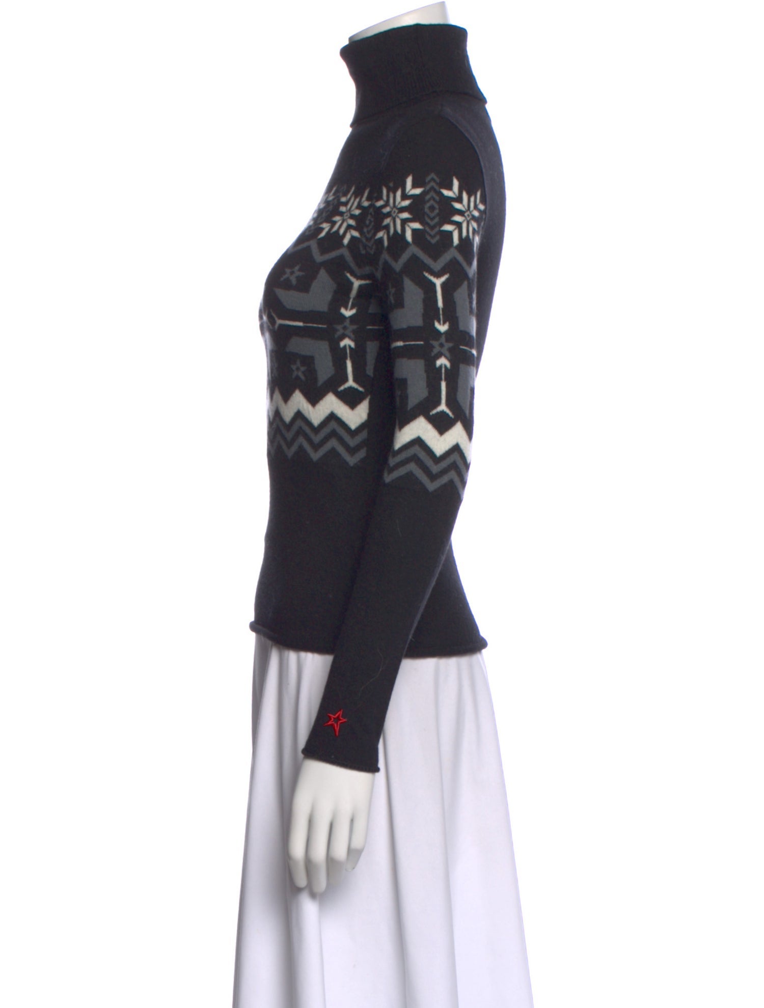 Perfect Moment Merino Wool Printed Sweater