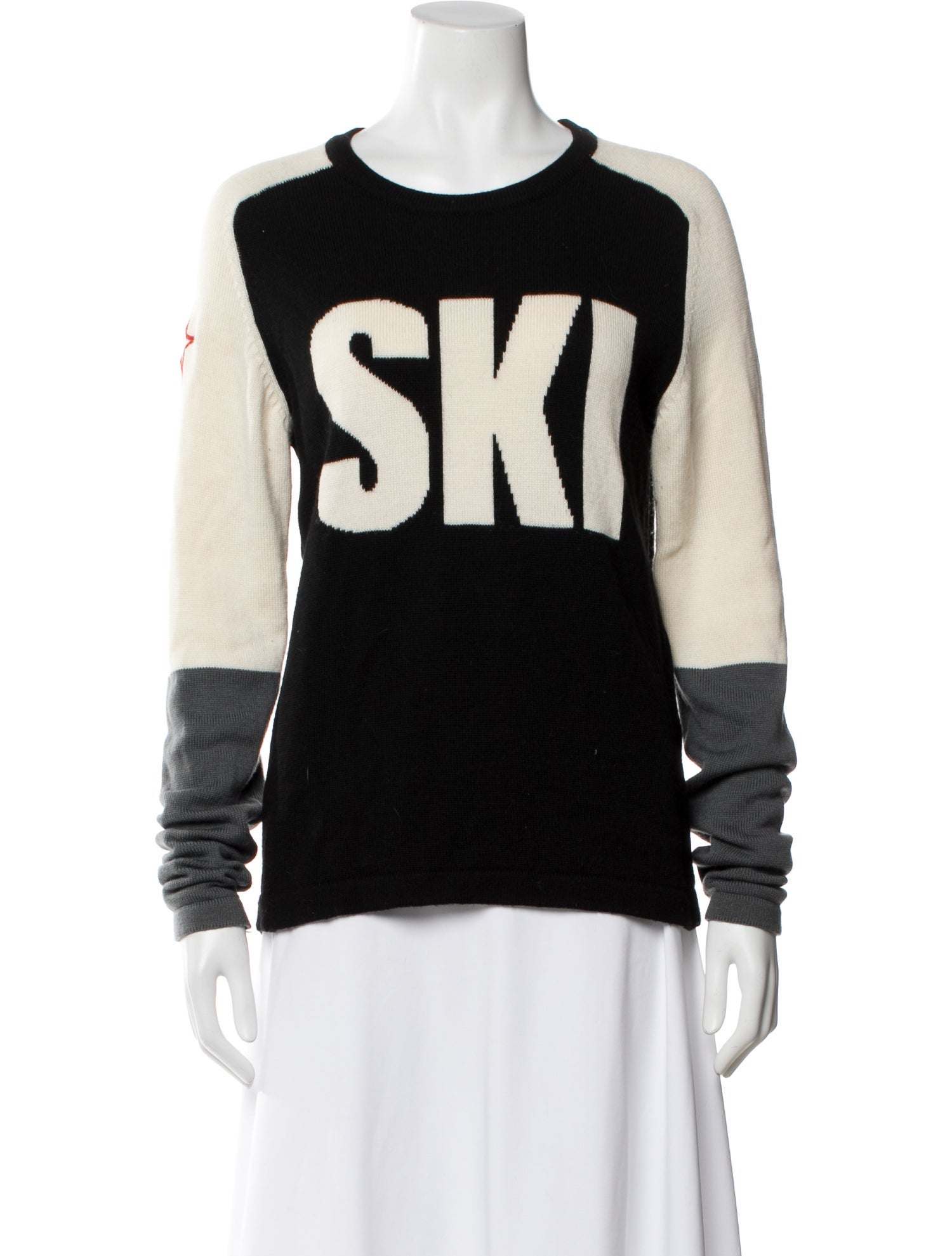 Perfect Moment Merino Wool Graphic Print Sweater