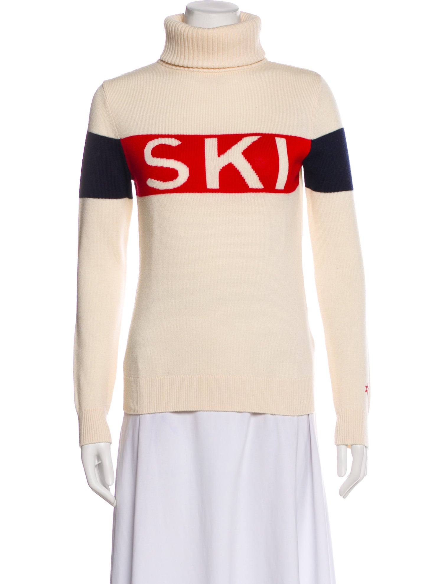 Perfect Moment Merino Wool Graphic Print Sweater