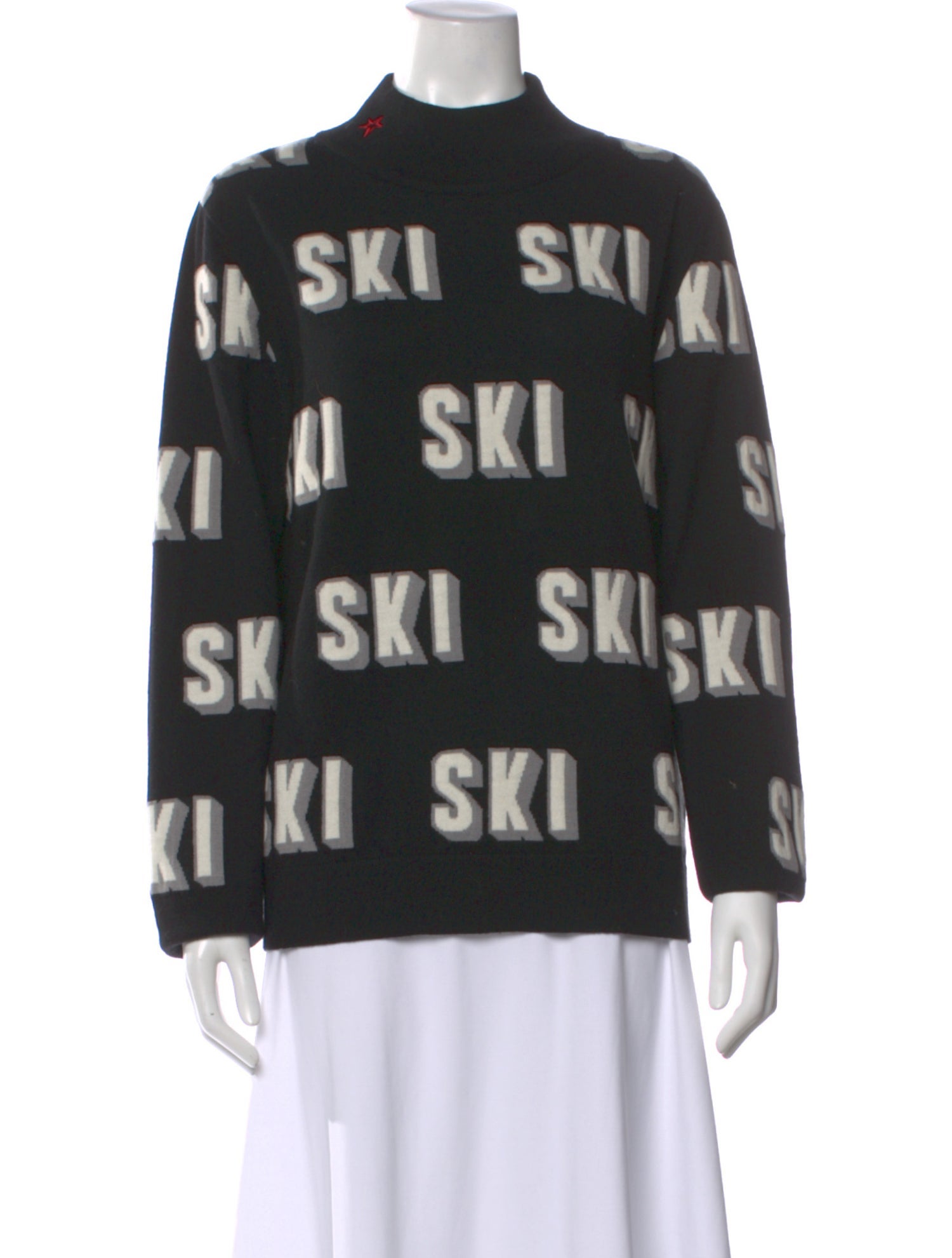 Perfect Moment Merino Wool Printed Sweater