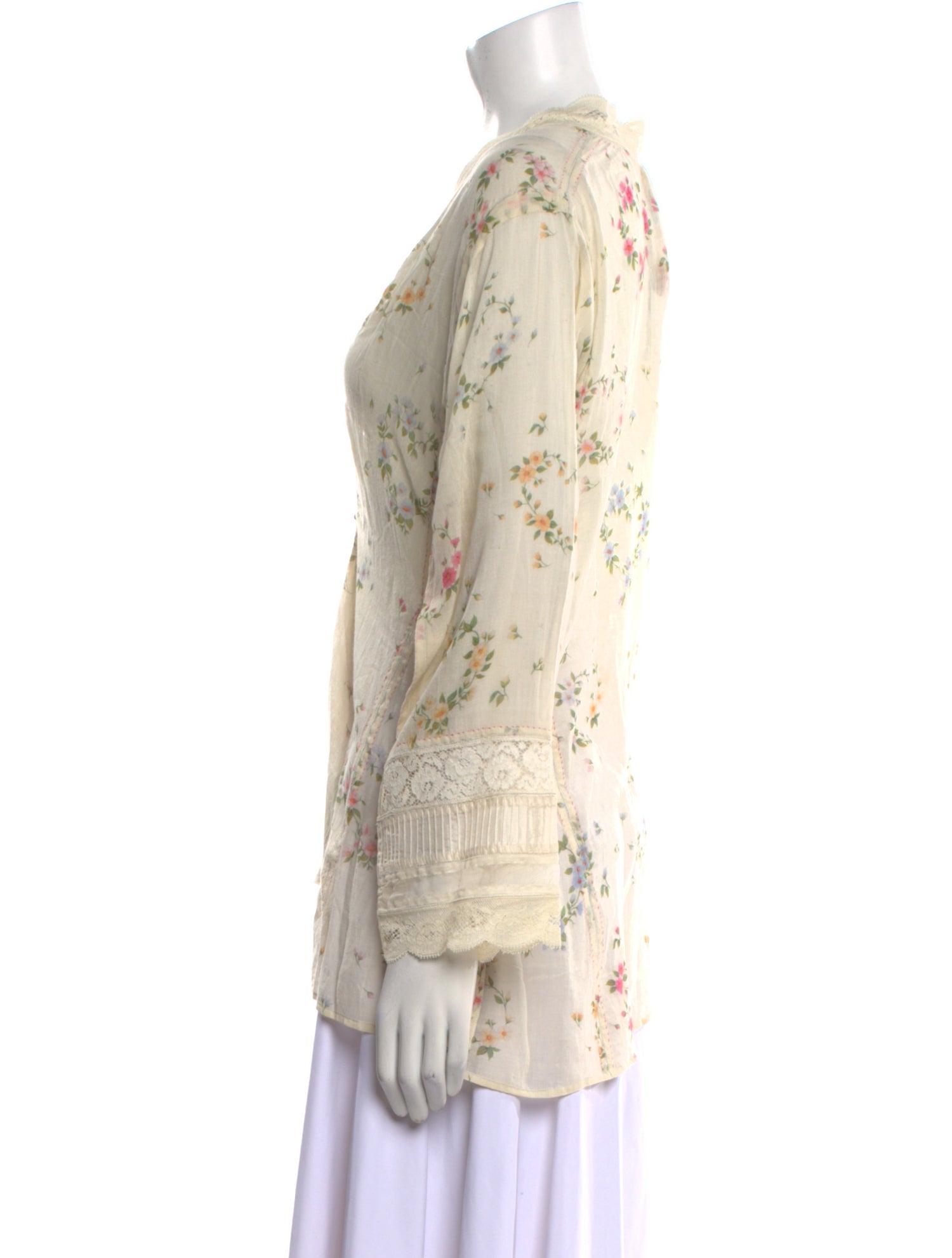 Péro Floral Print V-Neck Blouse