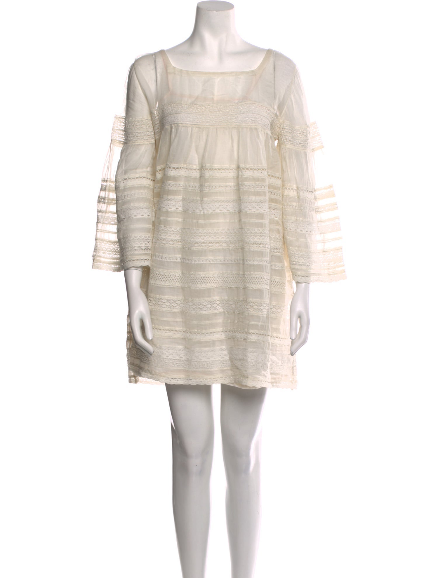 Péro Square Neckline Mini Dress