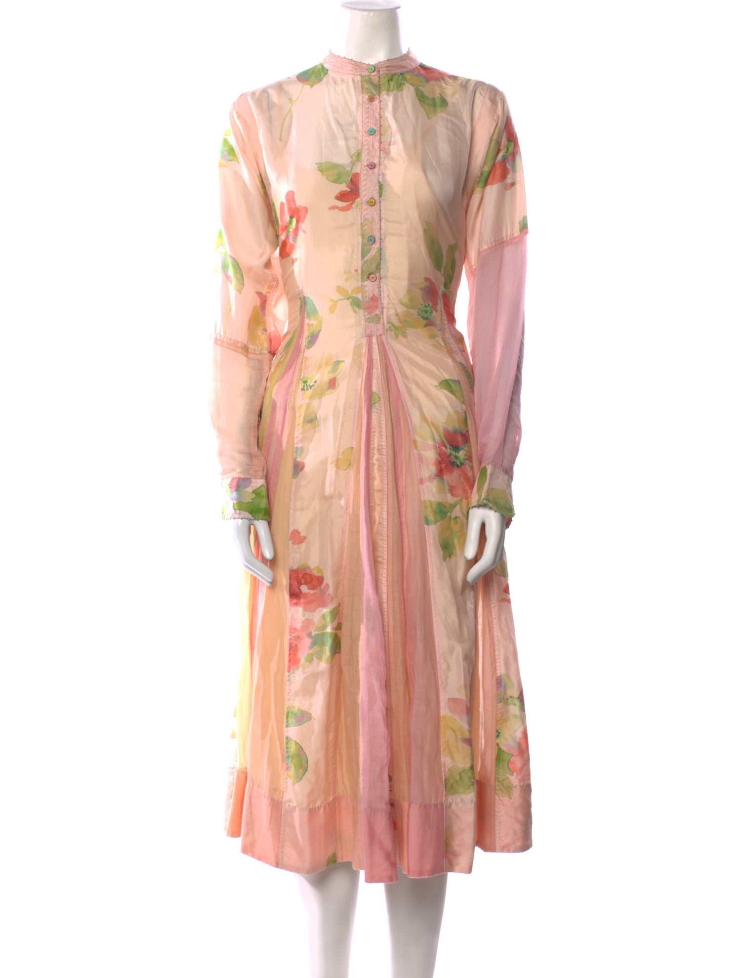 Péro Floral Print Knee-Length Dress