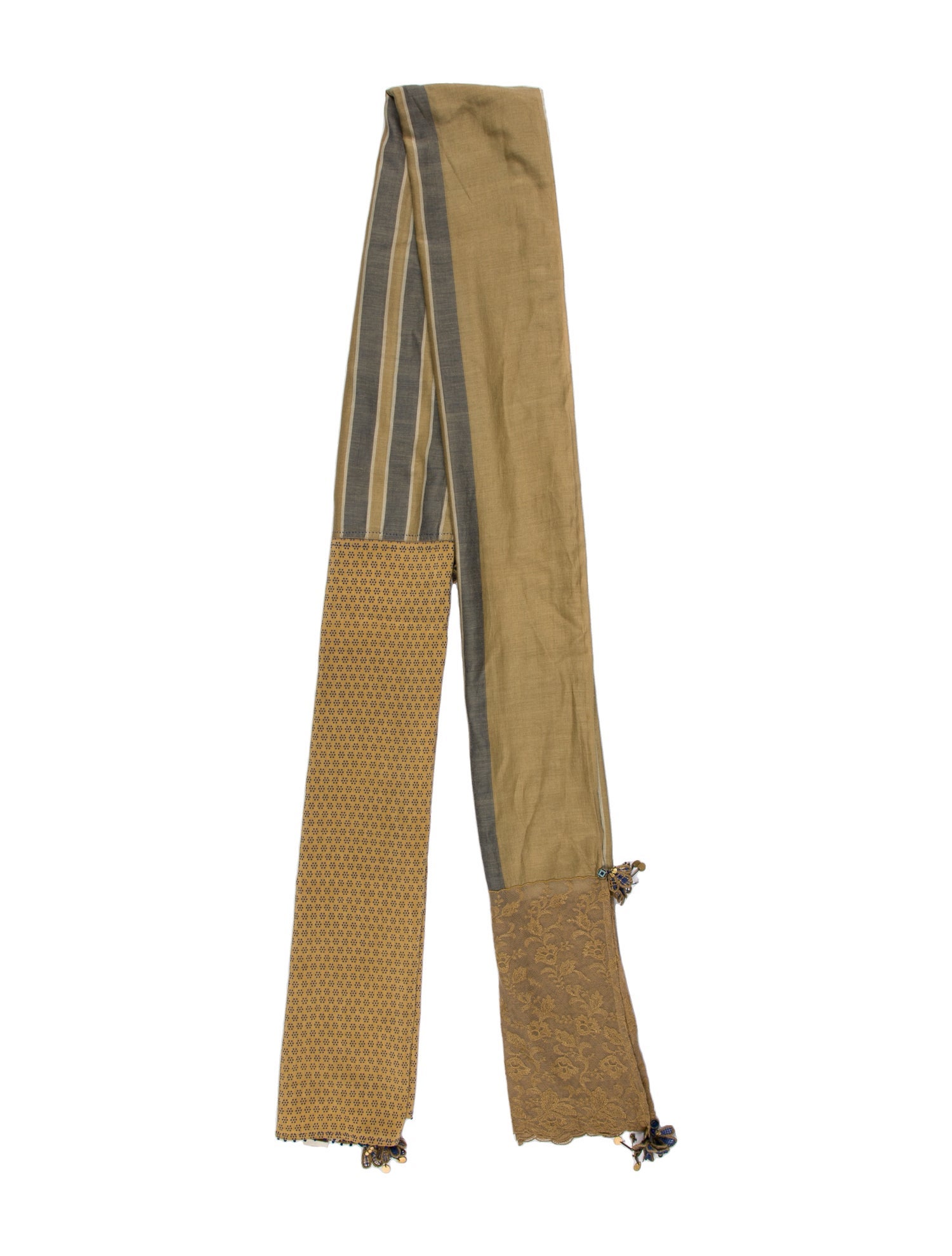 Péro Wool Striped Scarf