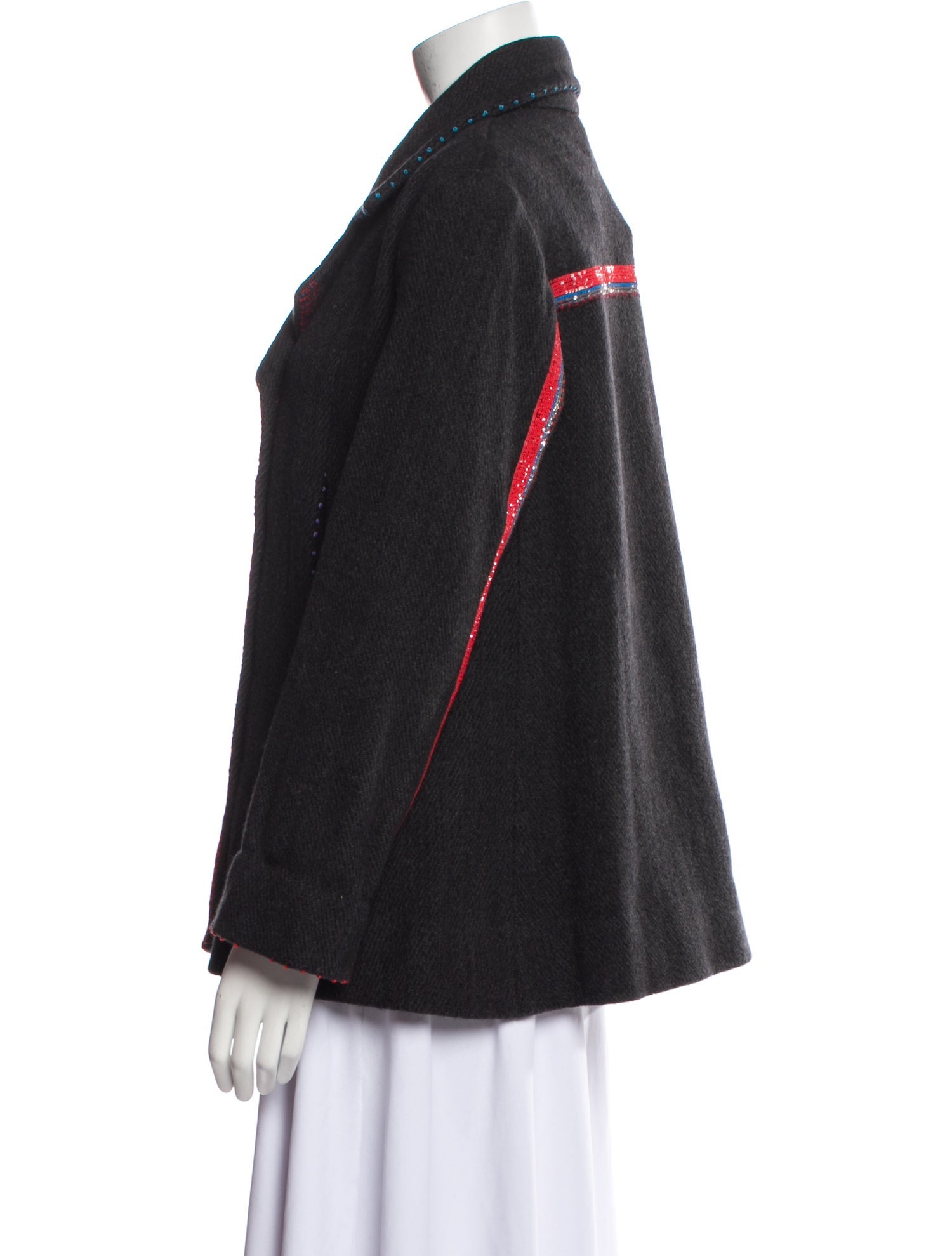 Péro Wool Tweed Pattern Jacket