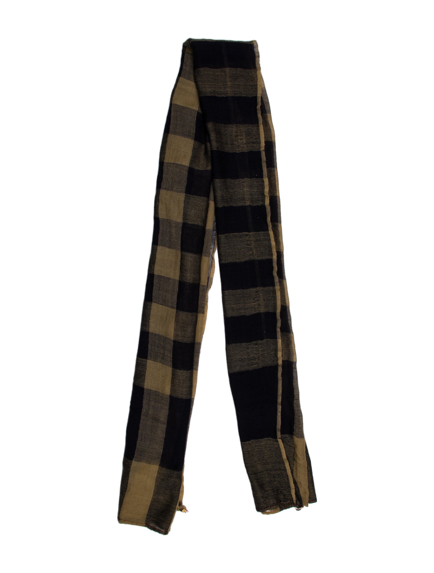 Péro Plaid Print Scarf