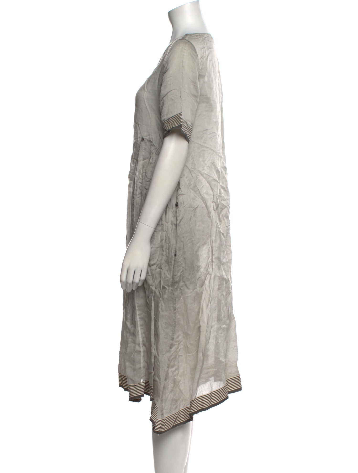 Péro Scoop Neck Midi Length Dress