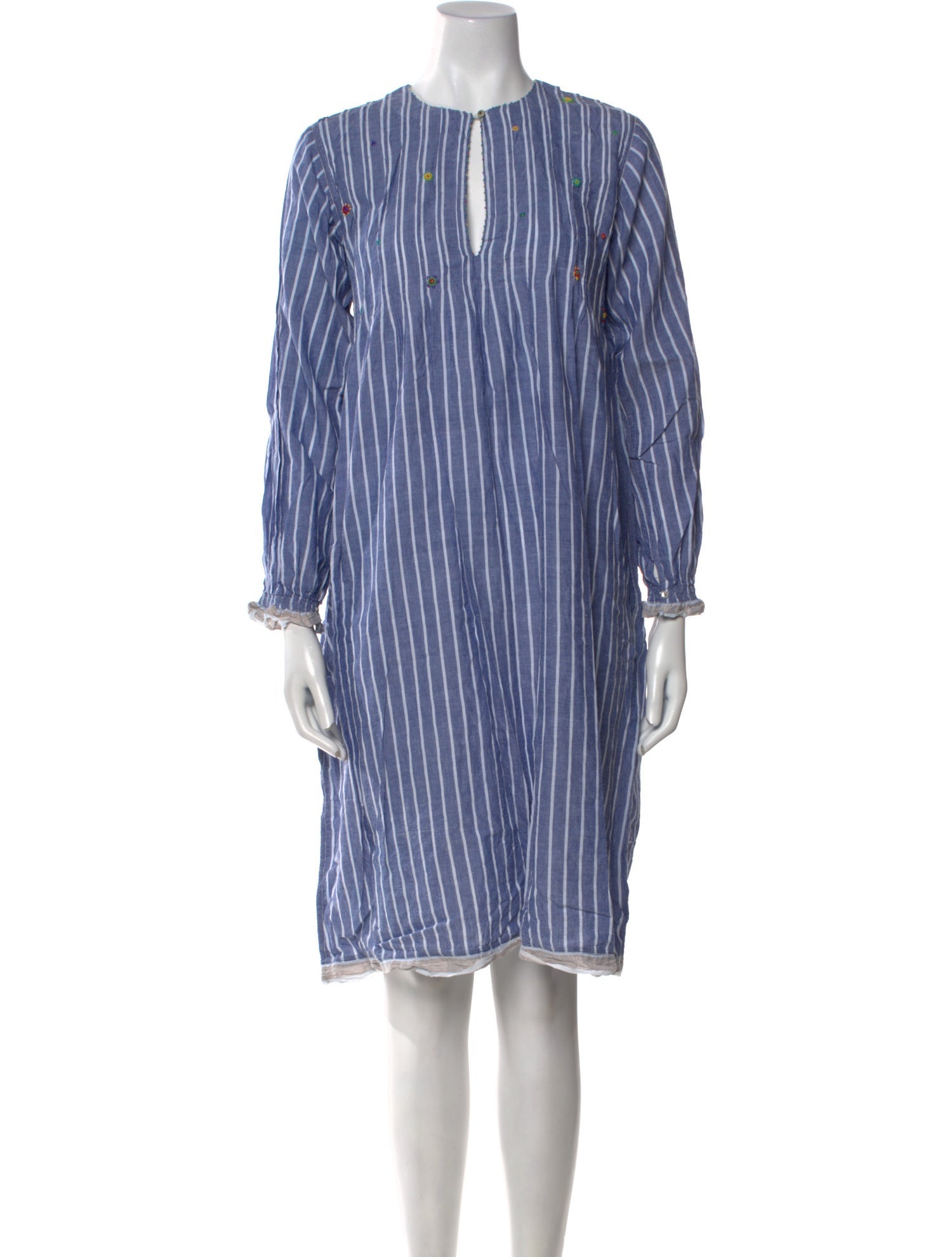 Péro Striped Knee-Length Dress