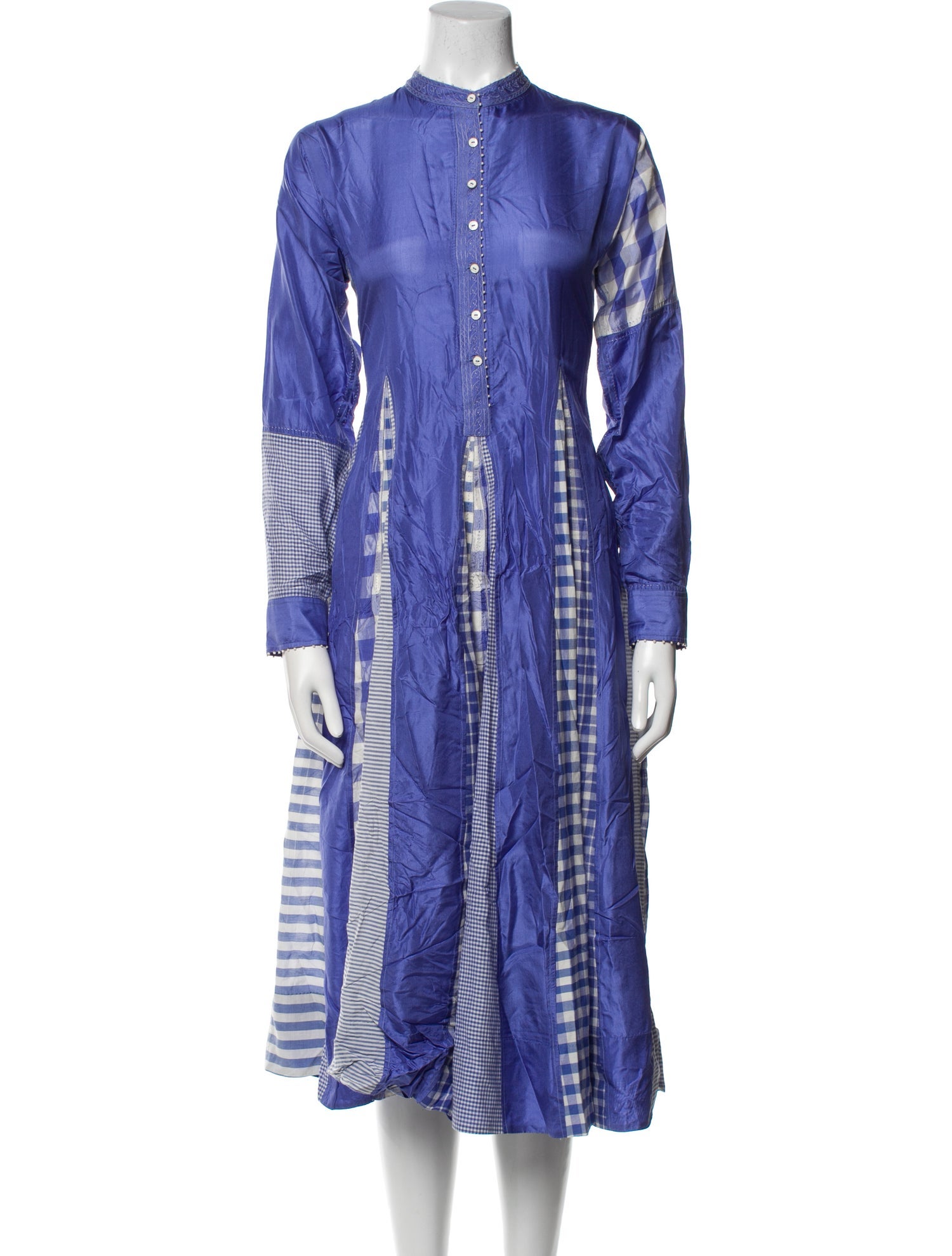 Péro Striped Midi Length Dress