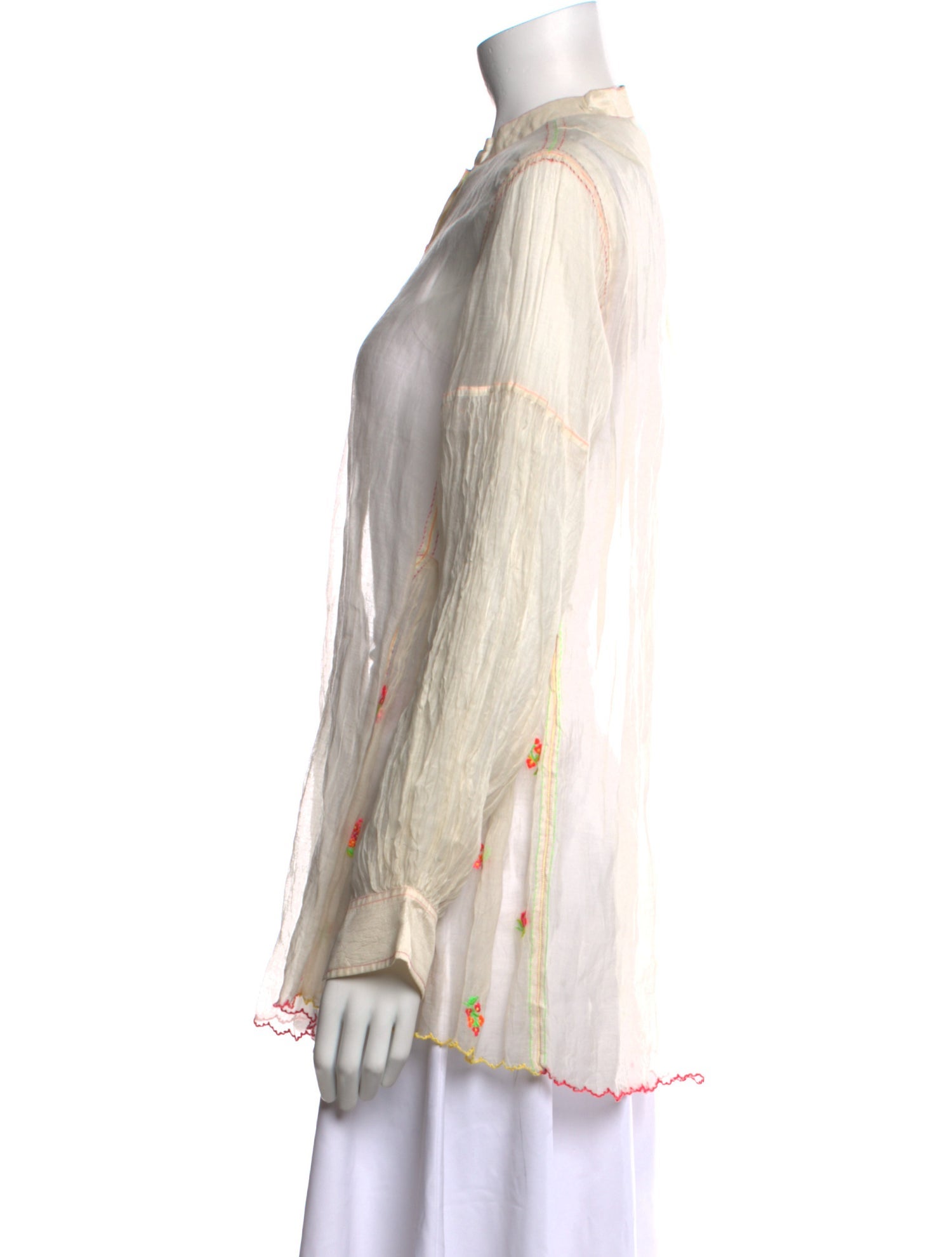 Péro Long Sleeve Button-Up Top