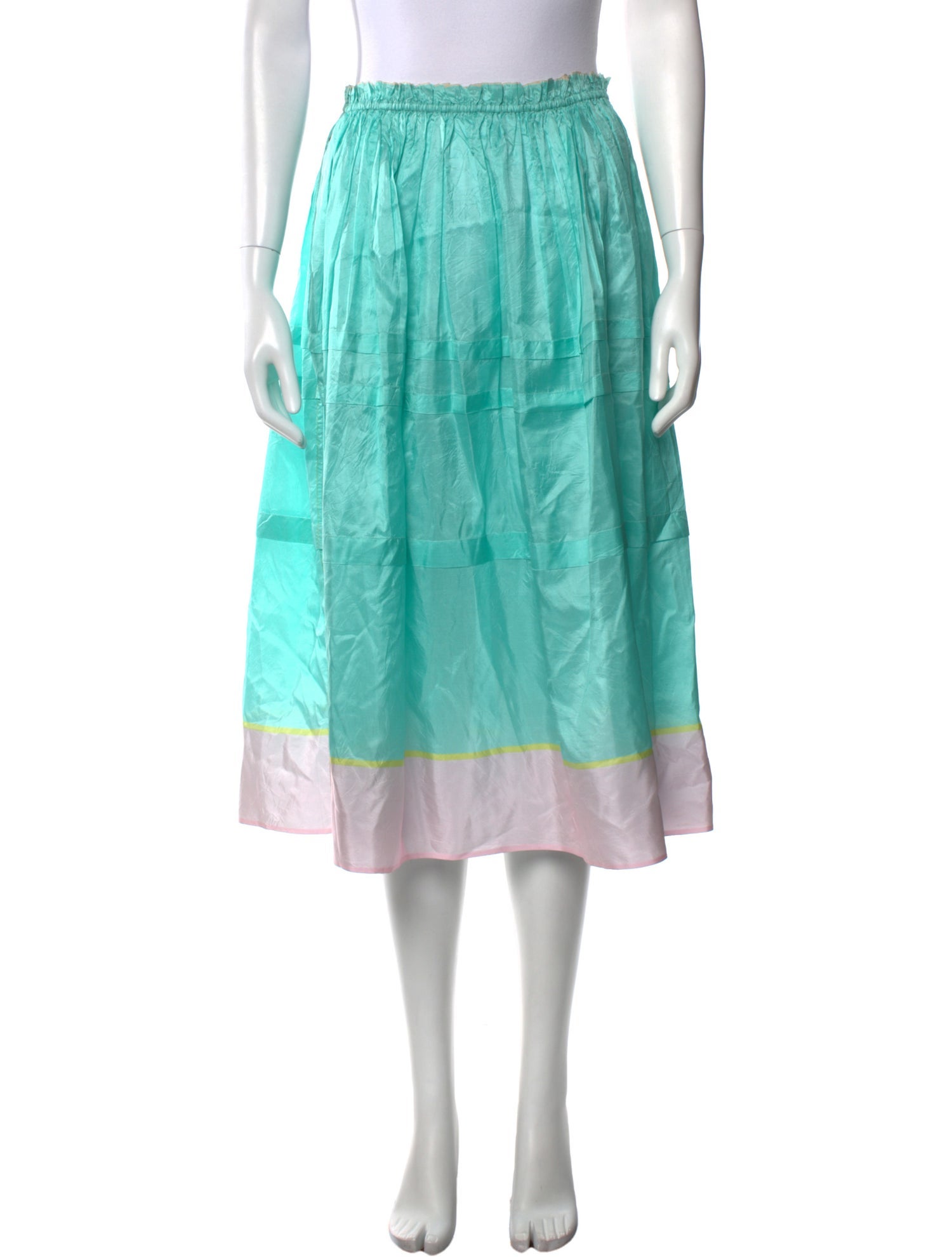 Péro Silk Midi Length Skirt