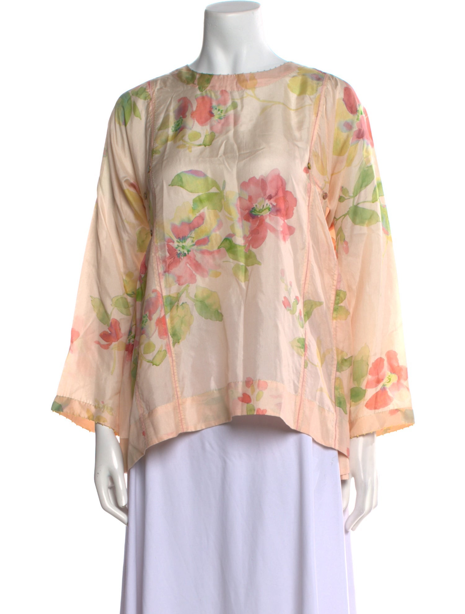 Péro Silk Floral Print Blouse w/ Tags