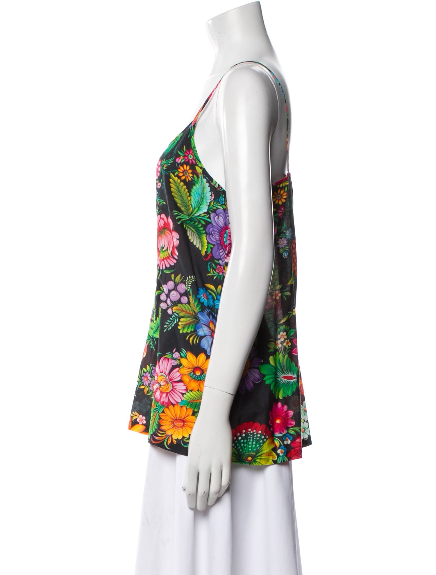 Péro Floral Print Scoop Neck Top