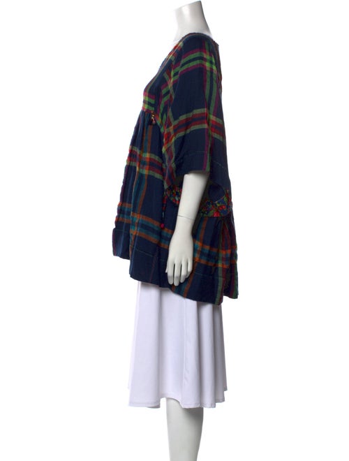 Péro Wool Plaid Print Tunic