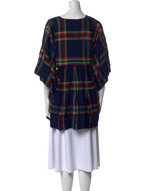 Péro Wool Plaid Print Tunic