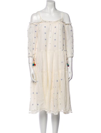 Péro Floral Print Knee-Length Dress