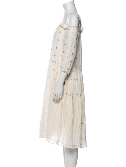 Péro Floral Print Knee-Length Dress