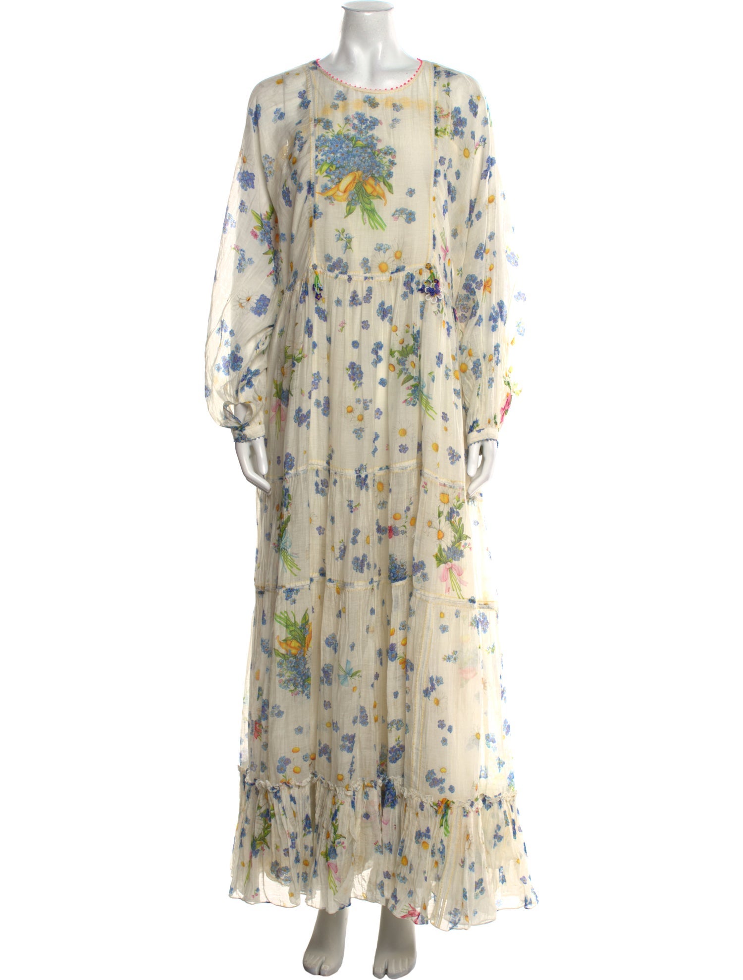 Péro Floral Print Long Dress w/ Tags