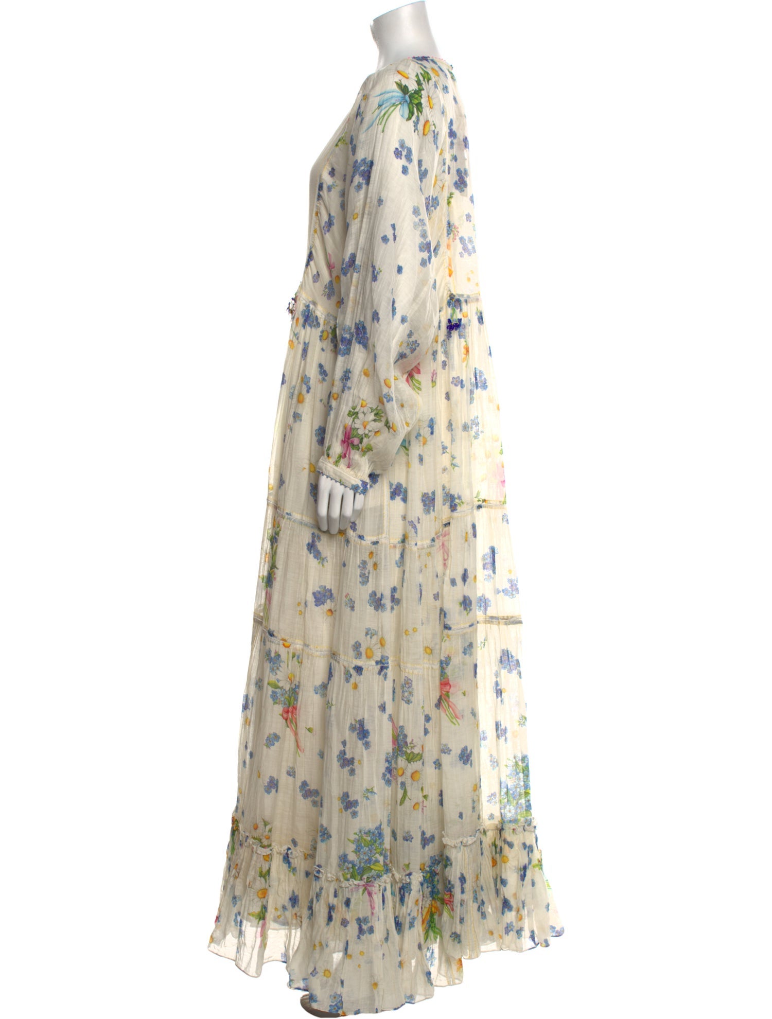 Péro Floral Print Long Dress w/ Tags