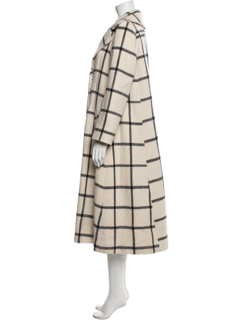 Péro Plaid Print Coat
