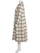 Péro Plaid Print Coat