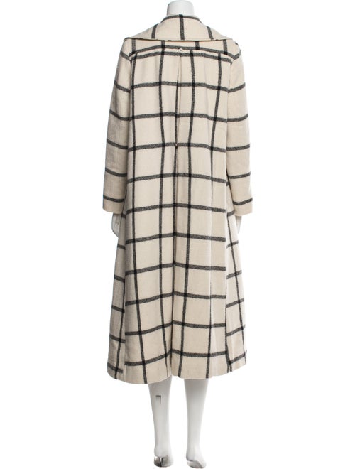 Péro Plaid Print Coat
