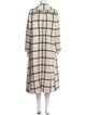 Péro Plaid Print Coat