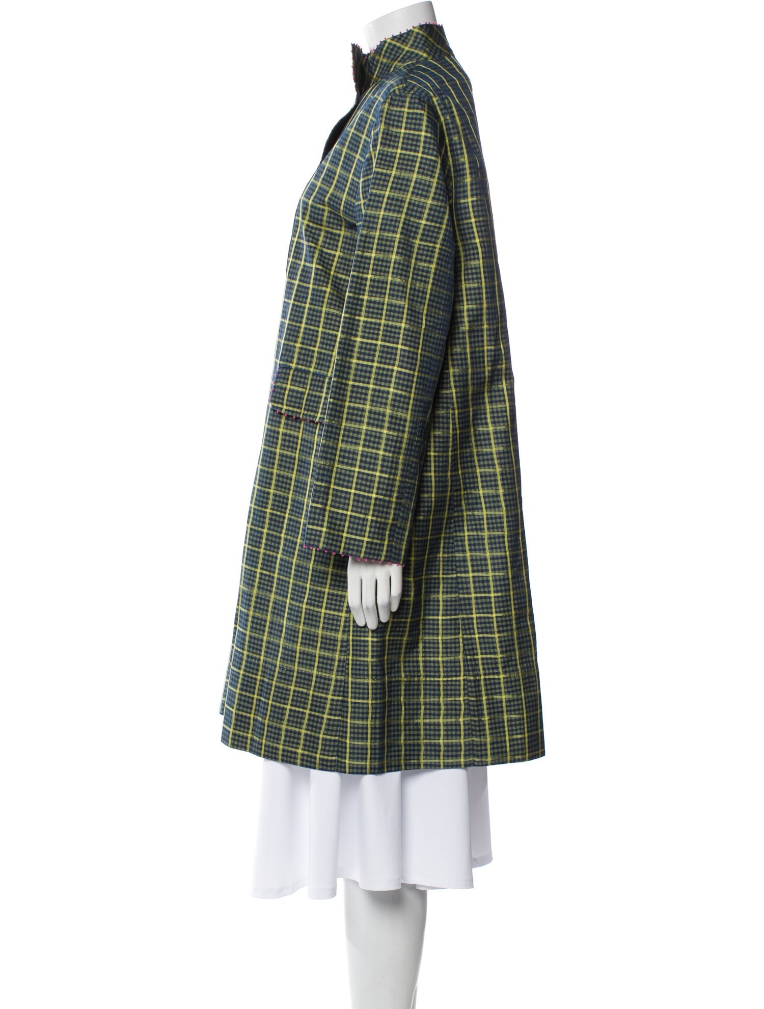 Péro Plaid Print Coat w/ Tags
