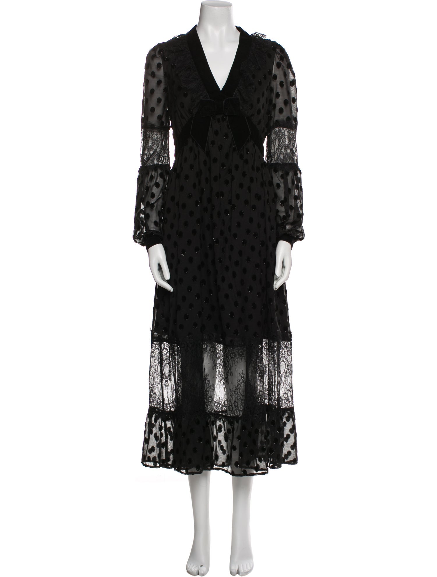 Perseverance Lace Pattern Midi Length Dress