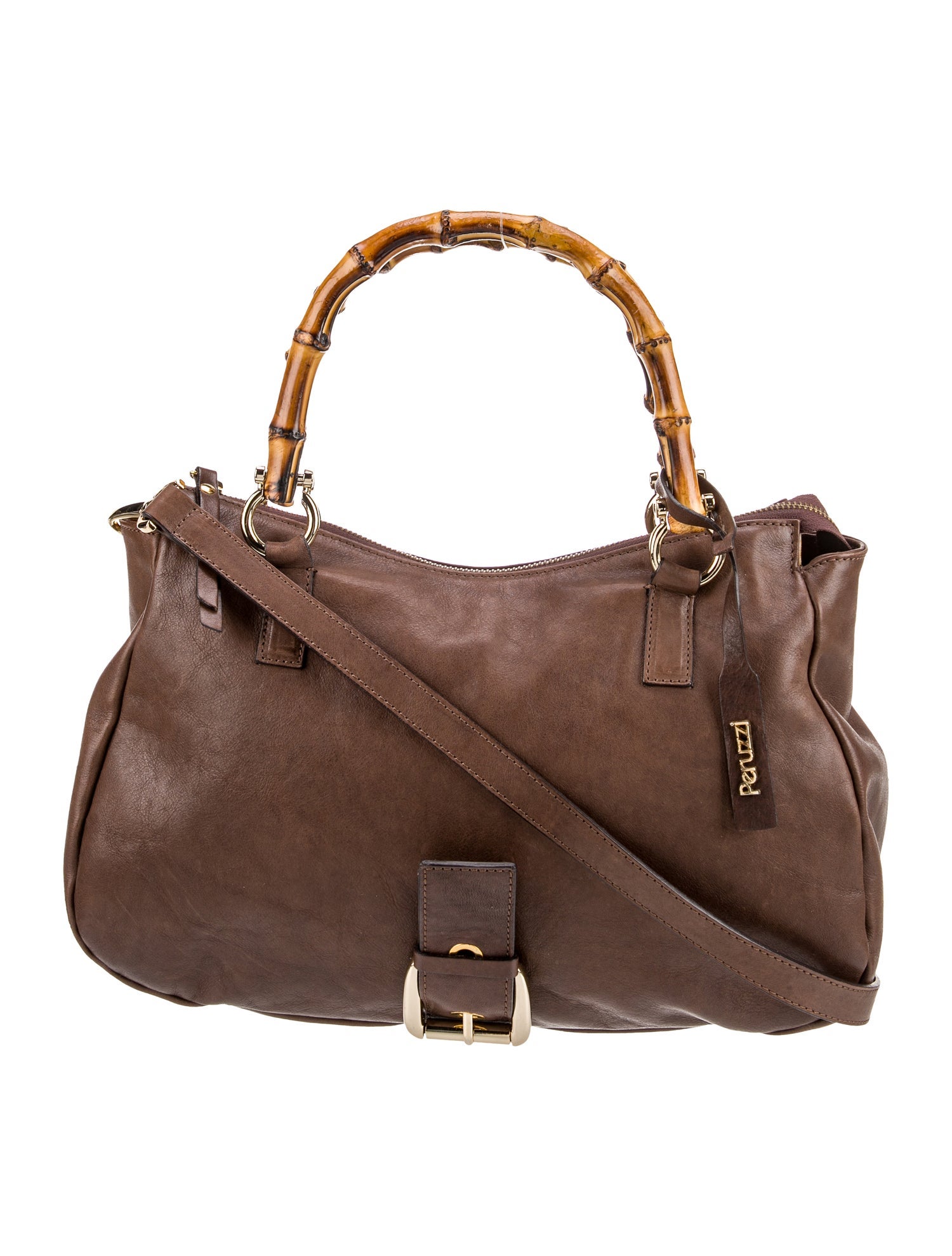 Peruzzi Leather Top Handle Bag