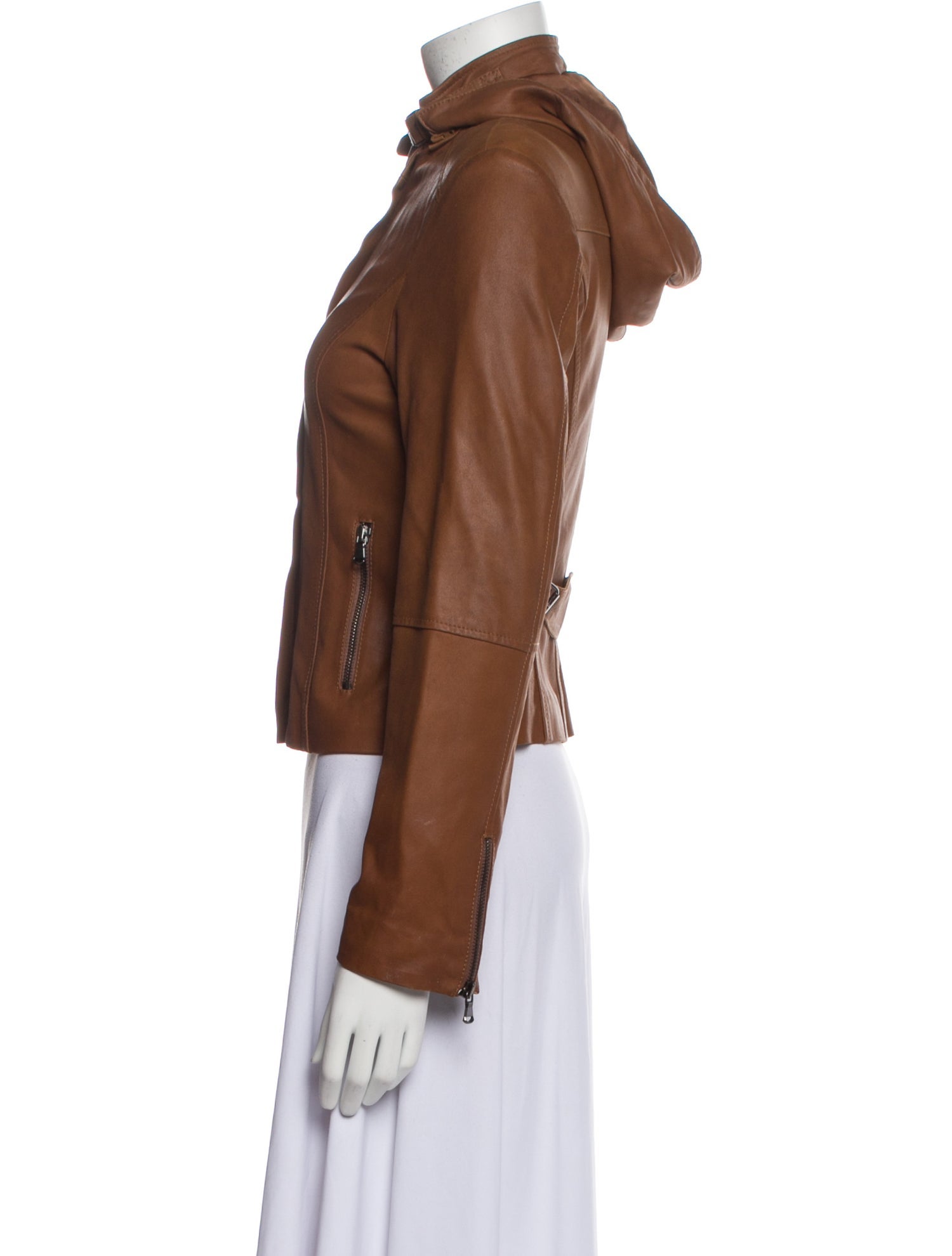 Peruzzi Leather Biker Jacket