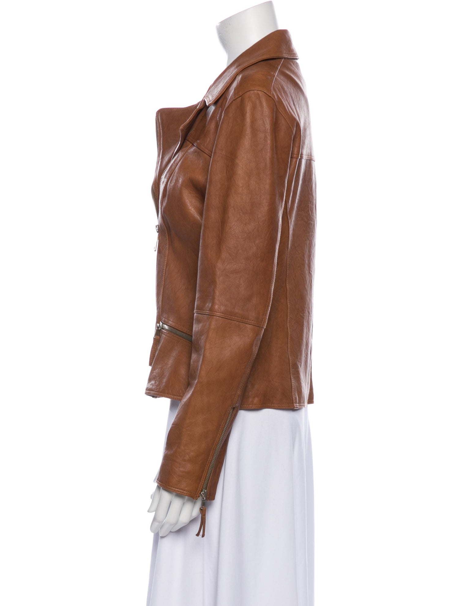 Peruzzi Leather Biker Jacket