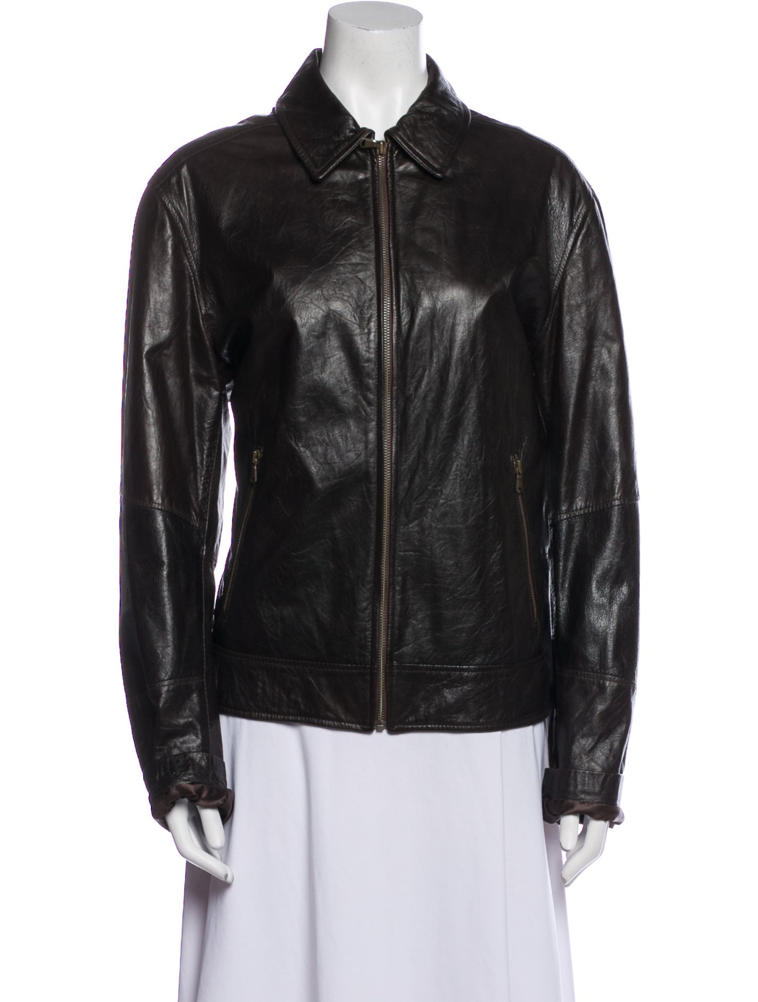 Peruzzi Leather Biker Jacket