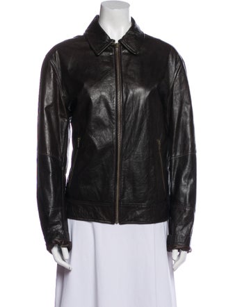 Peruzzi Leather Biker Jacket
