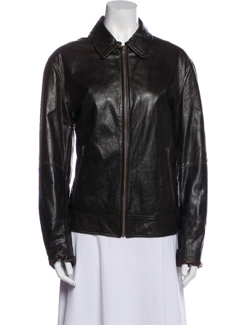 Peruzzi Leather Biker Jacket