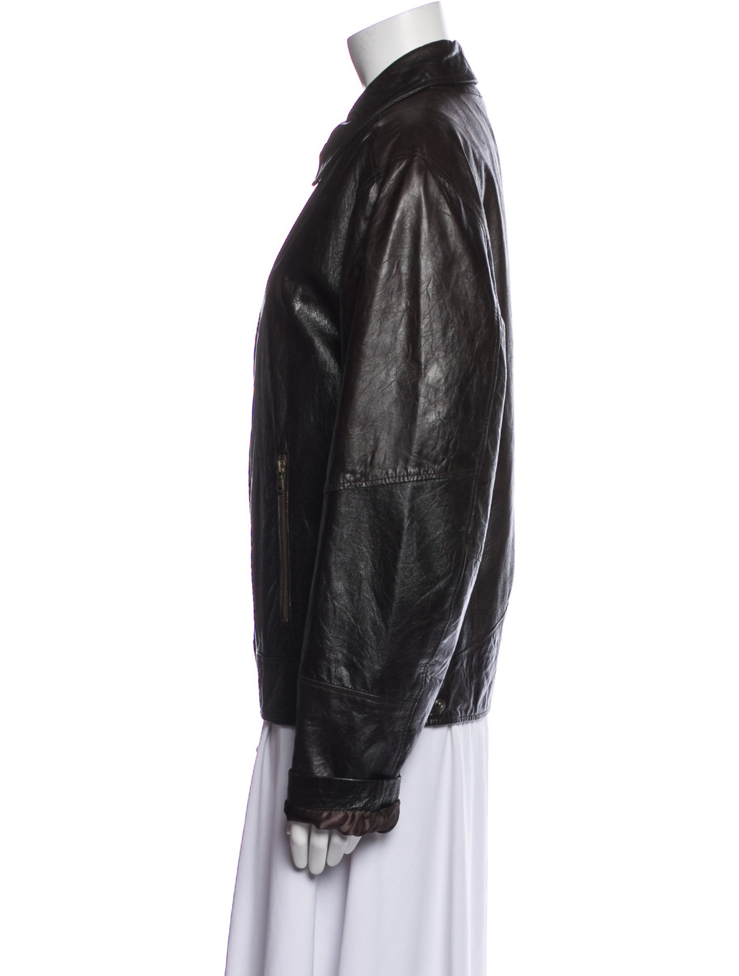 Peruzzi Leather Biker Jacket