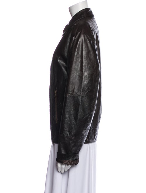 Peruzzi Leather Biker Jacket