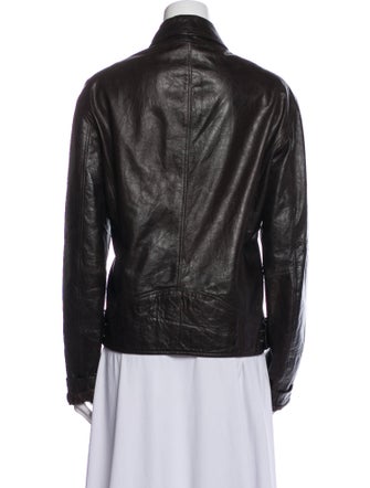 Peruzzi Leather Biker Jacket