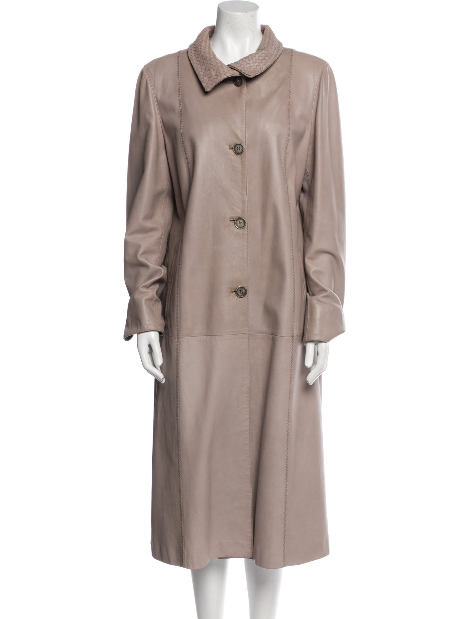 Peruzzi Leather Trench Coat
