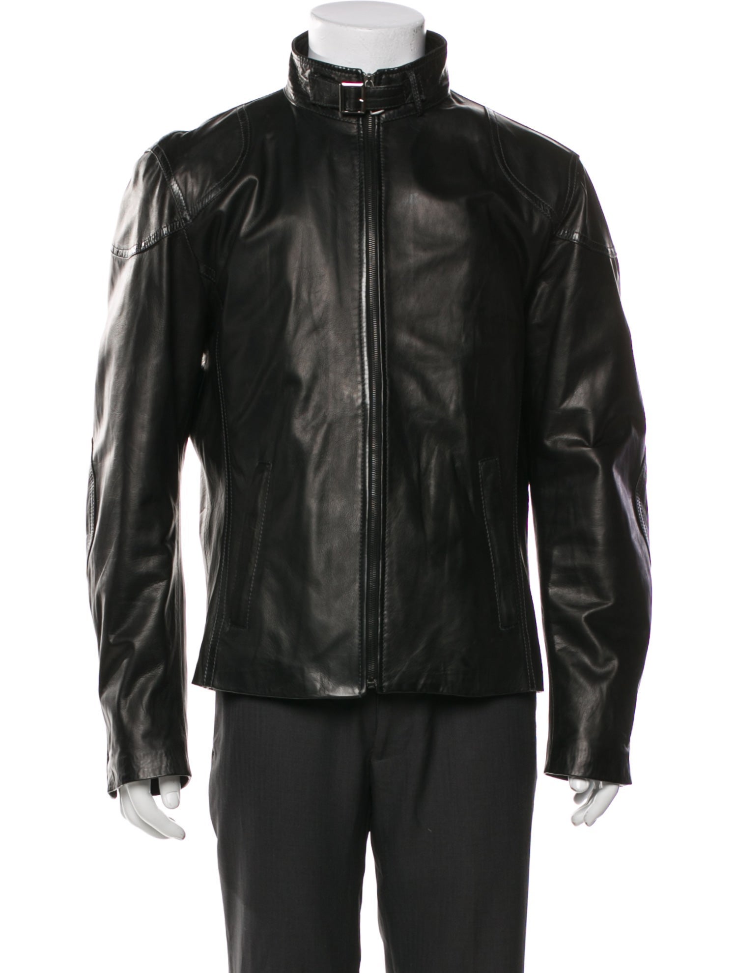 Peruzzi Leather Moto Jacket