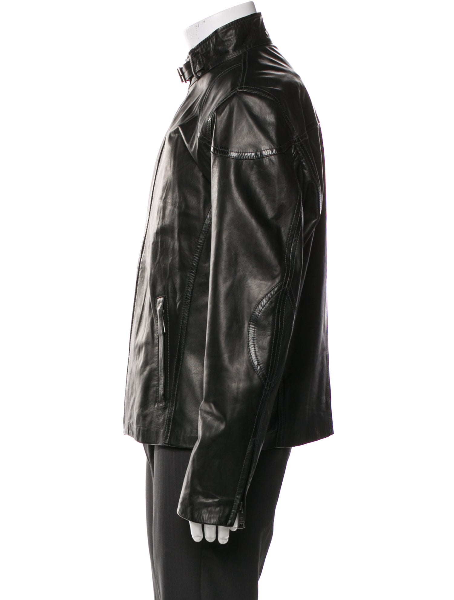 Peruzzi Leather Moto Jacket